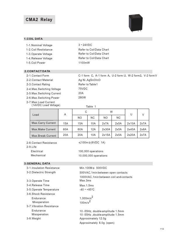 CMA2-S-DC24V