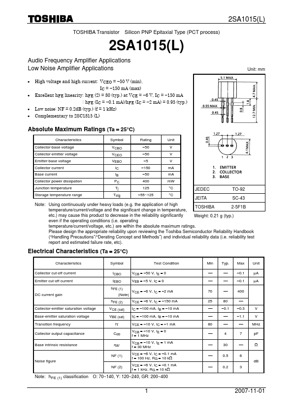 2SA1015