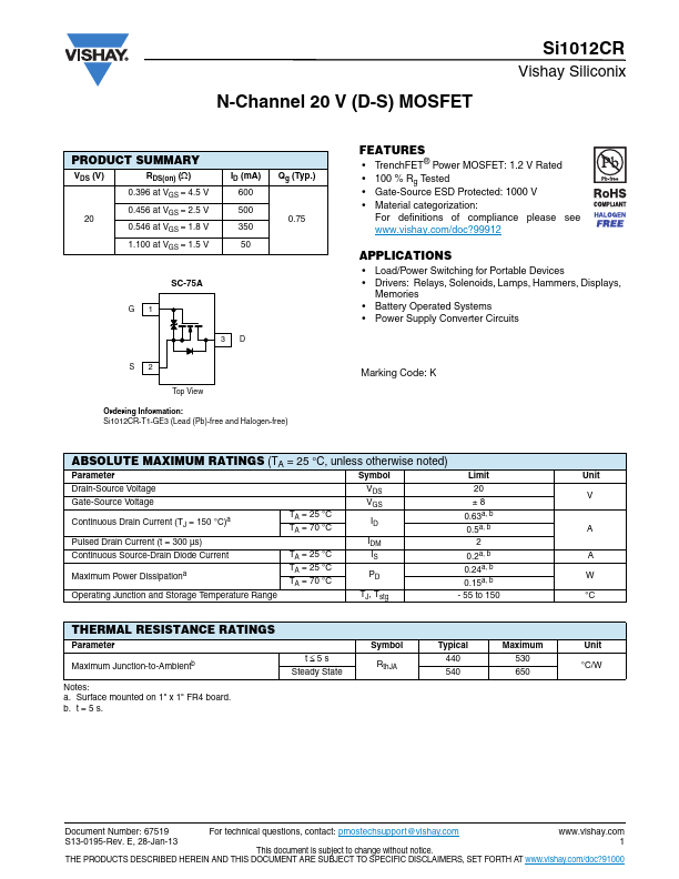 SI1012CR