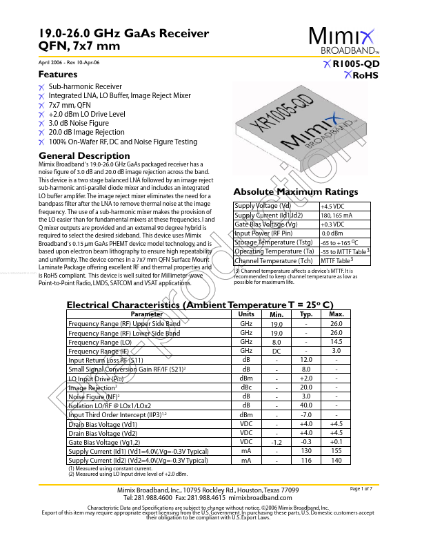 XR1005-QD