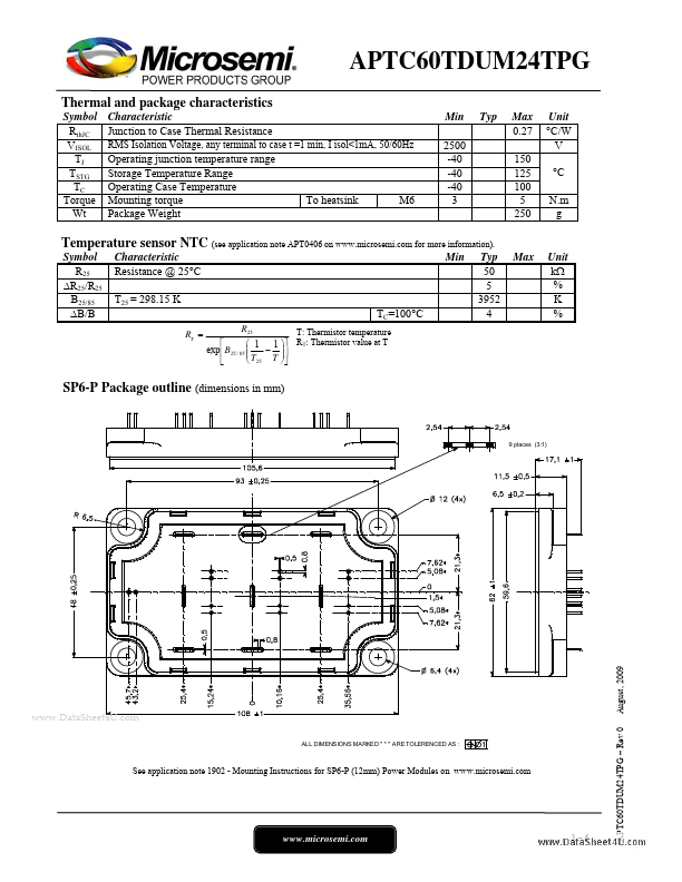 APTC60TDUM24TPG