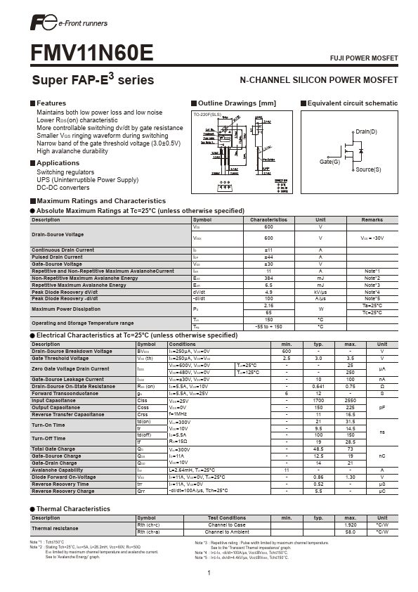 FMV11N60E