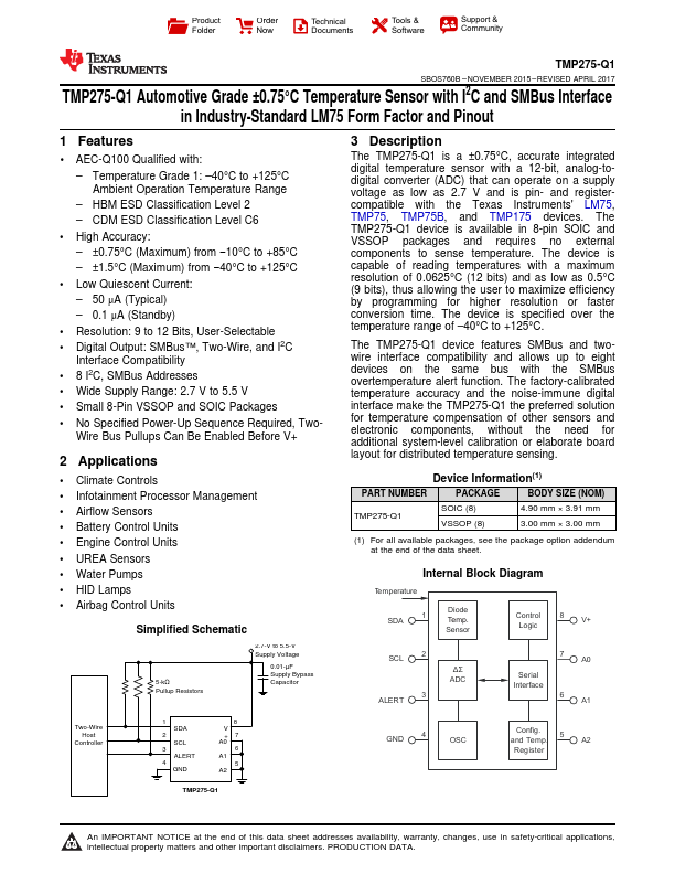 TMP275-Q1