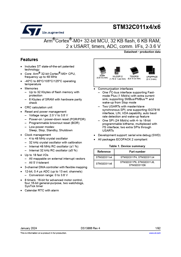 STM32C011D6