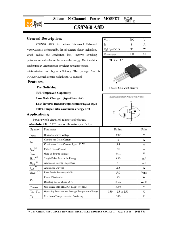 CS8N60A8D