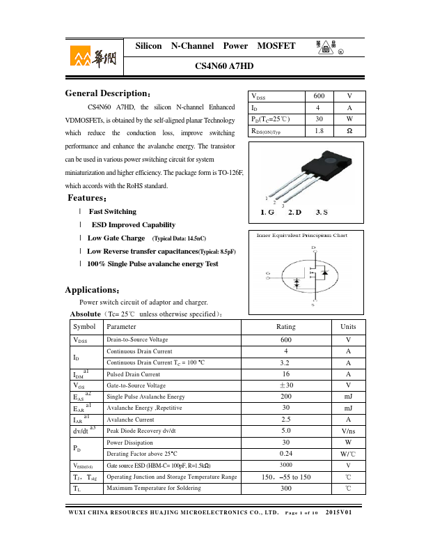 CS4N60A7HD