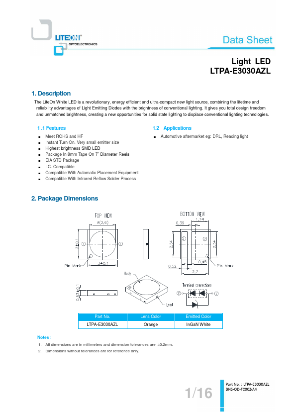 LTPA-E3030AZL