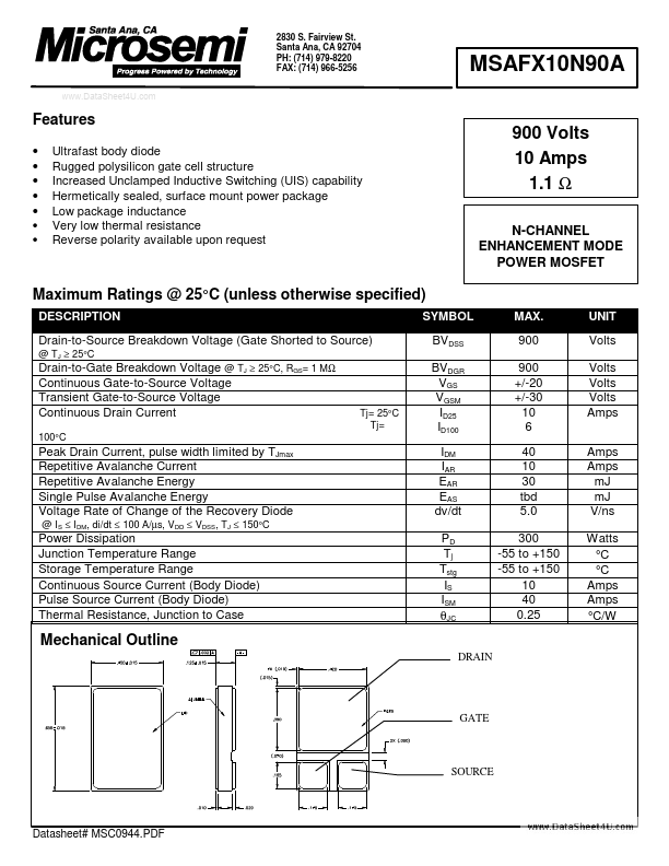 MSAFX10N90A