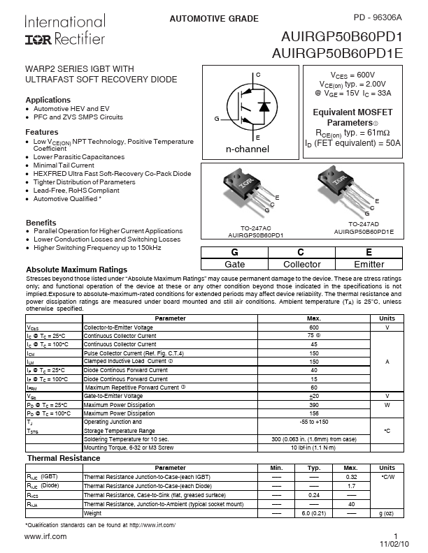 AUIRGP50B60PD1E