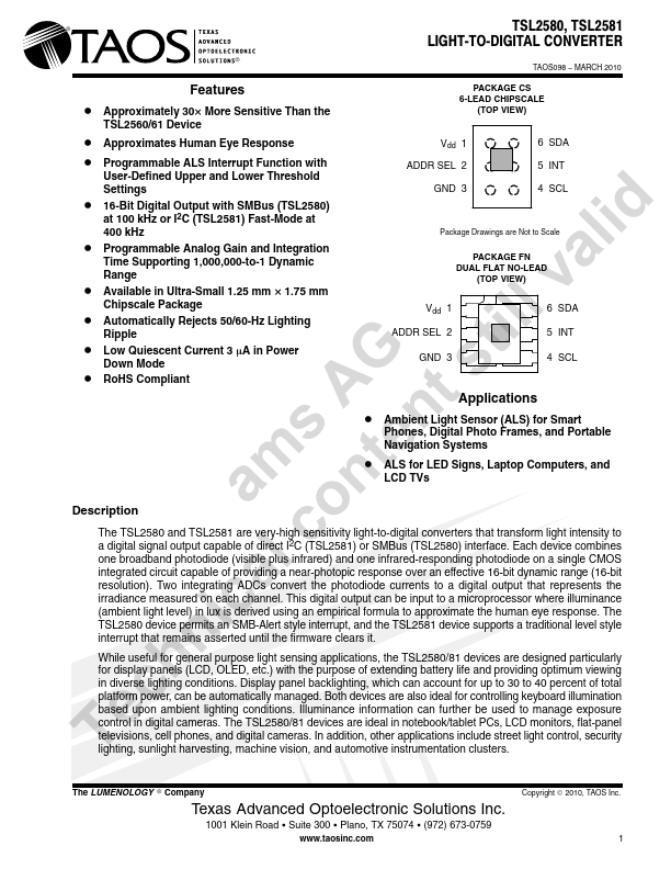 TSL2580