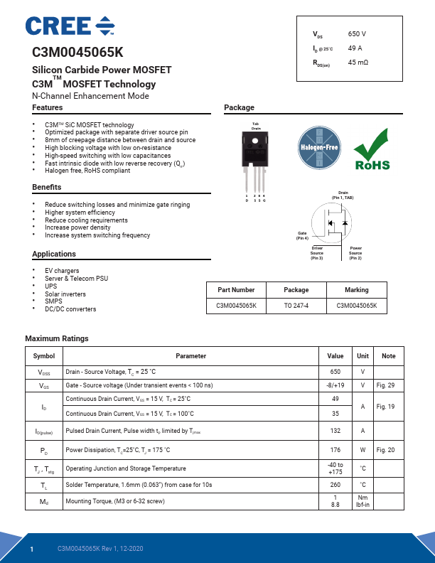 C3M0045065K