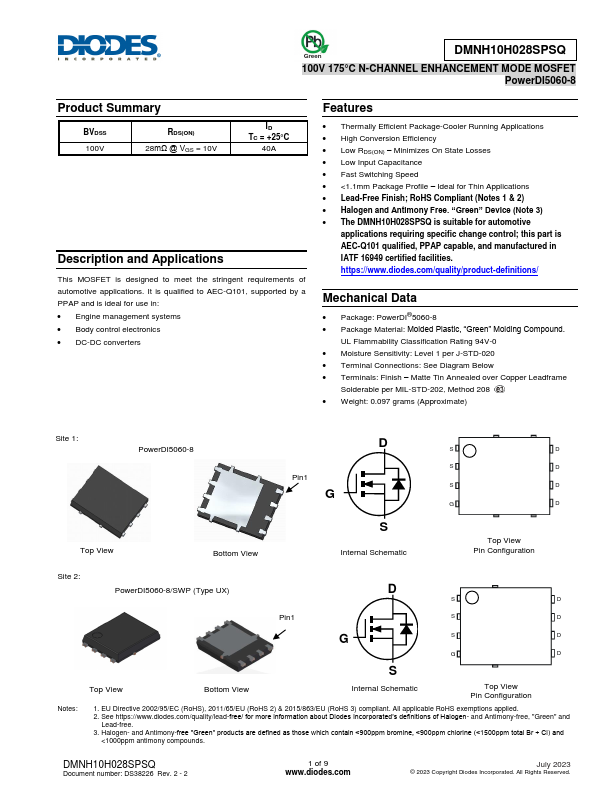 DMNH10H028SPSQ