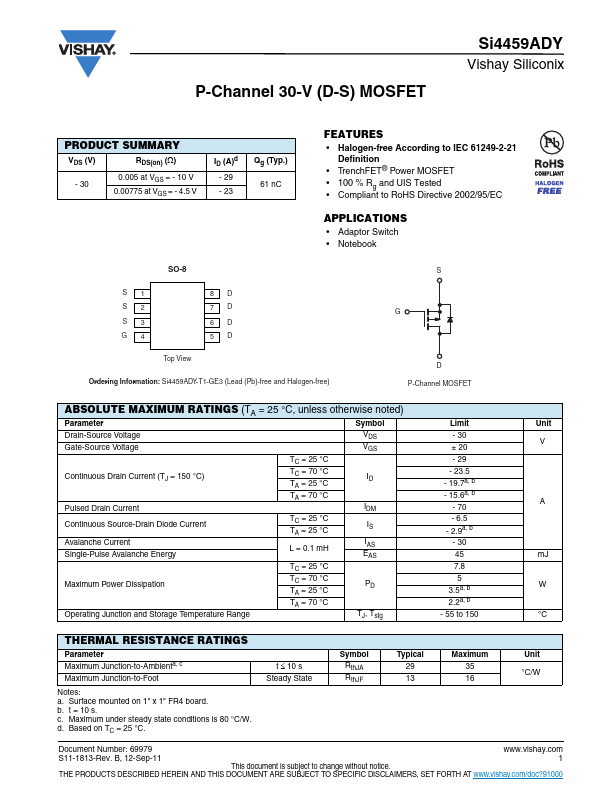 Si4459ADY