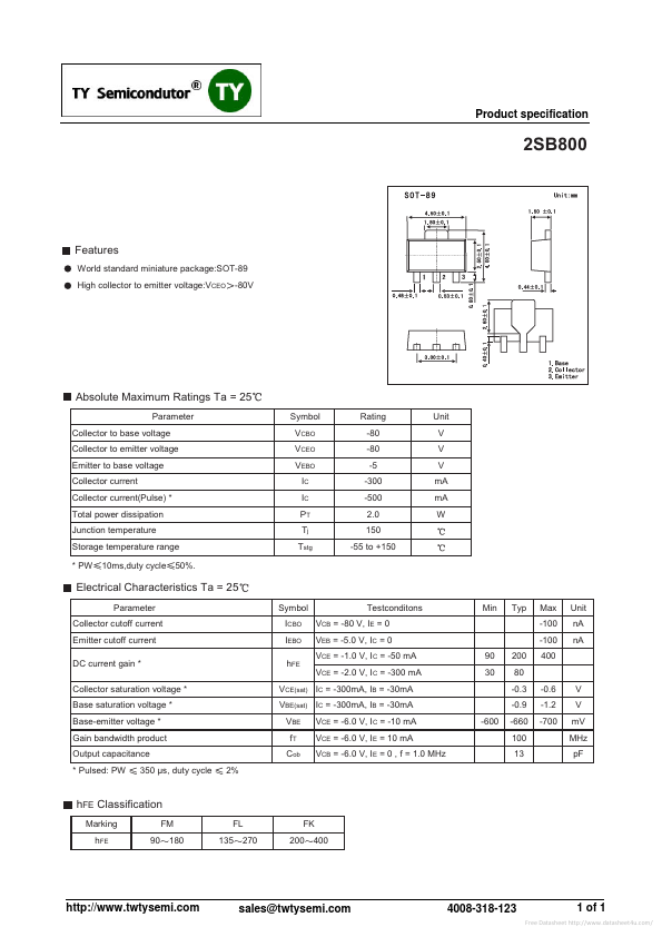 2SB800