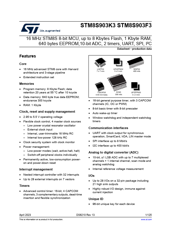 STM8S903F3