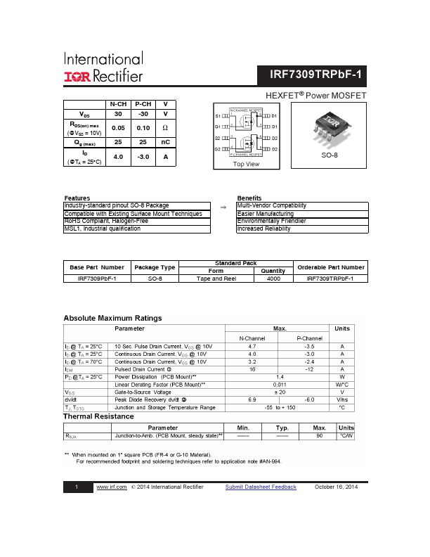 IRF7309TRPBF-1