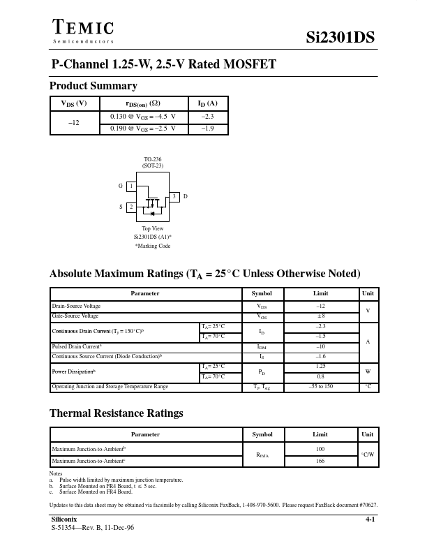 Si2301DS