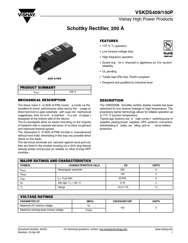 VSKDS409-150P