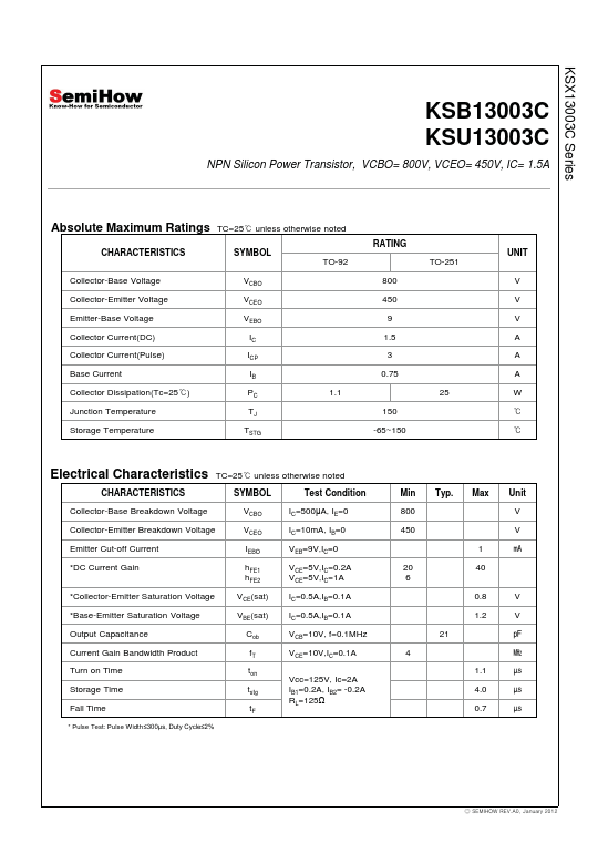 KSB13003C