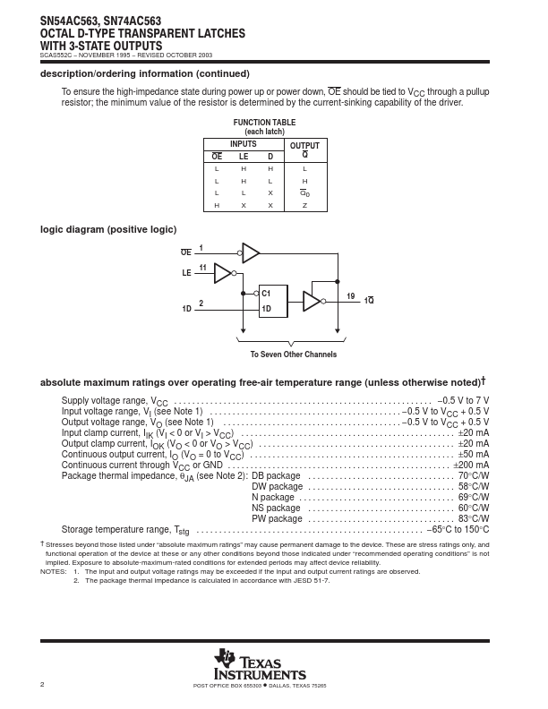 SN74AC563