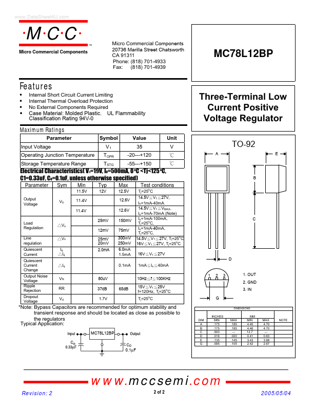 MC78L12BP