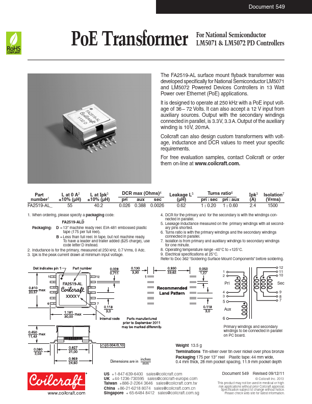 FA2519-AL