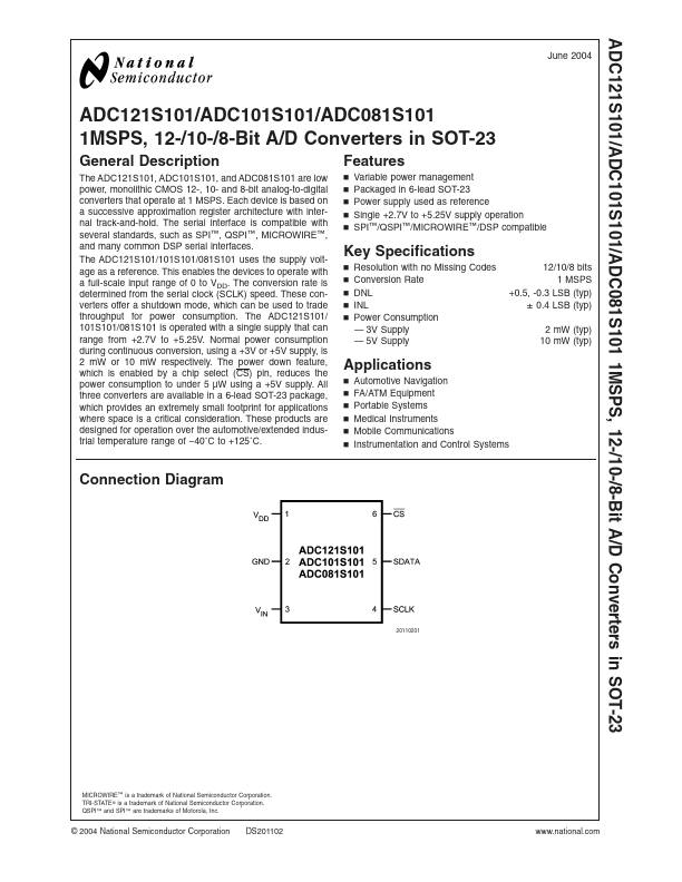 ADC101S101