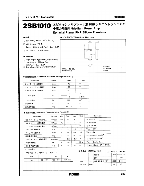 2SB1010