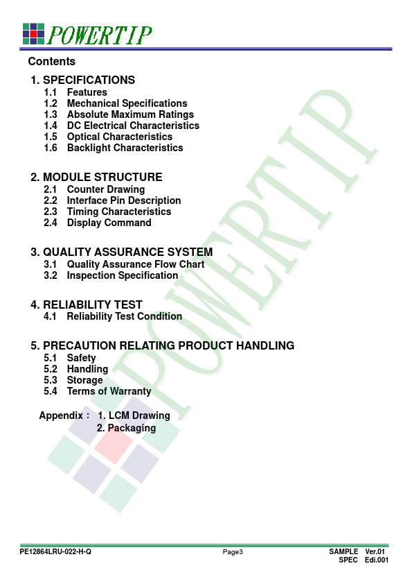 PE12864LRU-022-H-Q