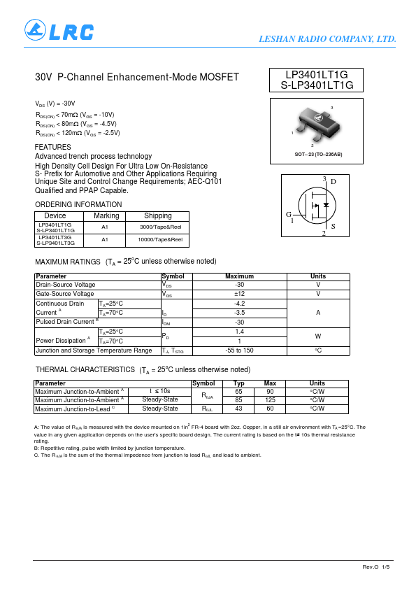 S-LP3401LT1G