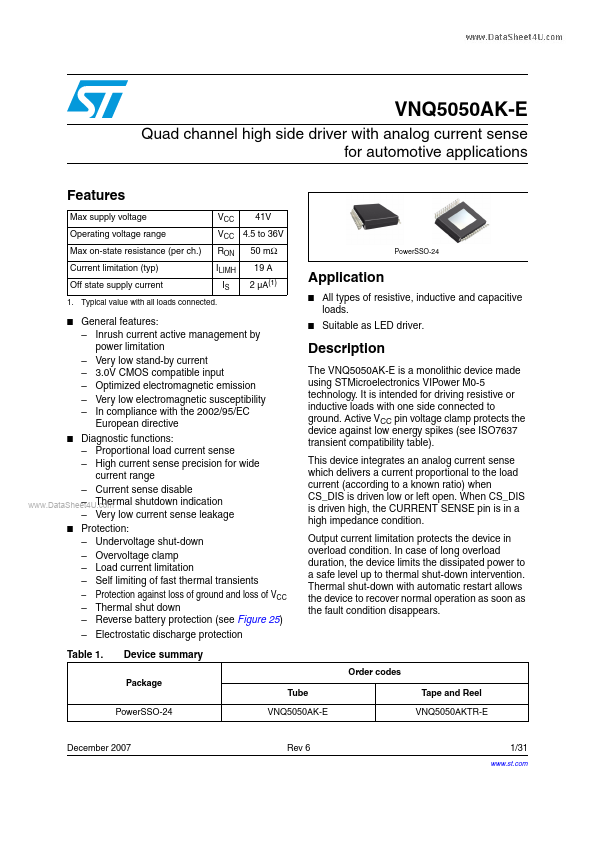 VNQ5050AK-E